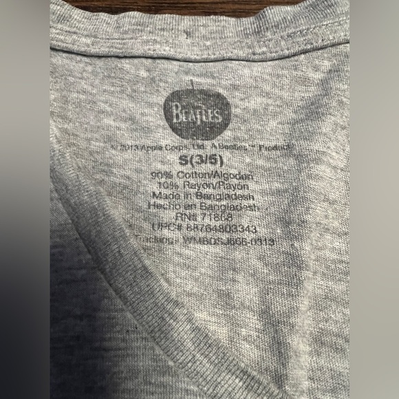Retro The Beatles Let It Be T-Shirt Women Small Gray/Black - Picture 4 of 4